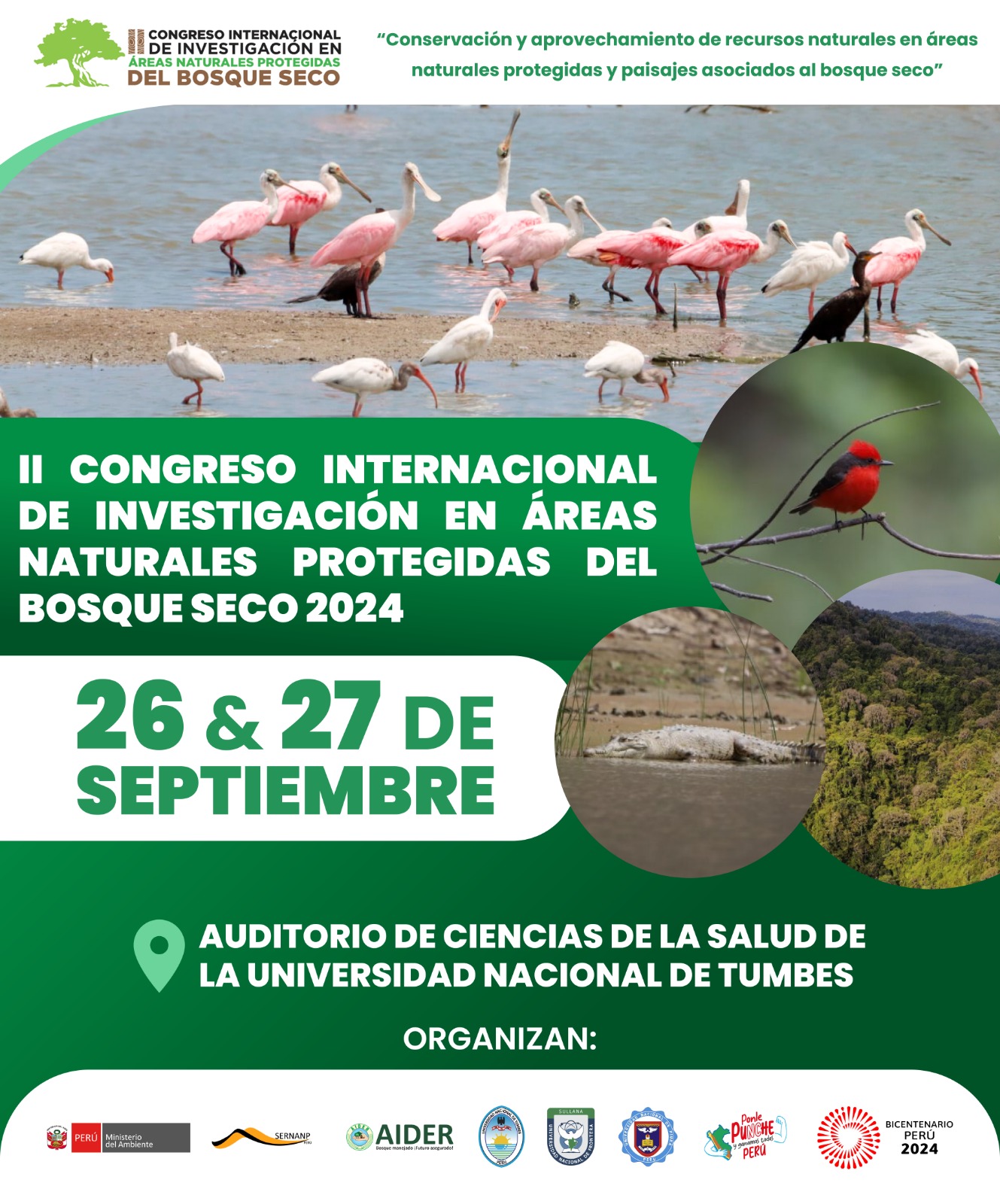 II  Congreso Internacional de Investigación en Áreas Naturales Protegidas del Bosque Seco 2024