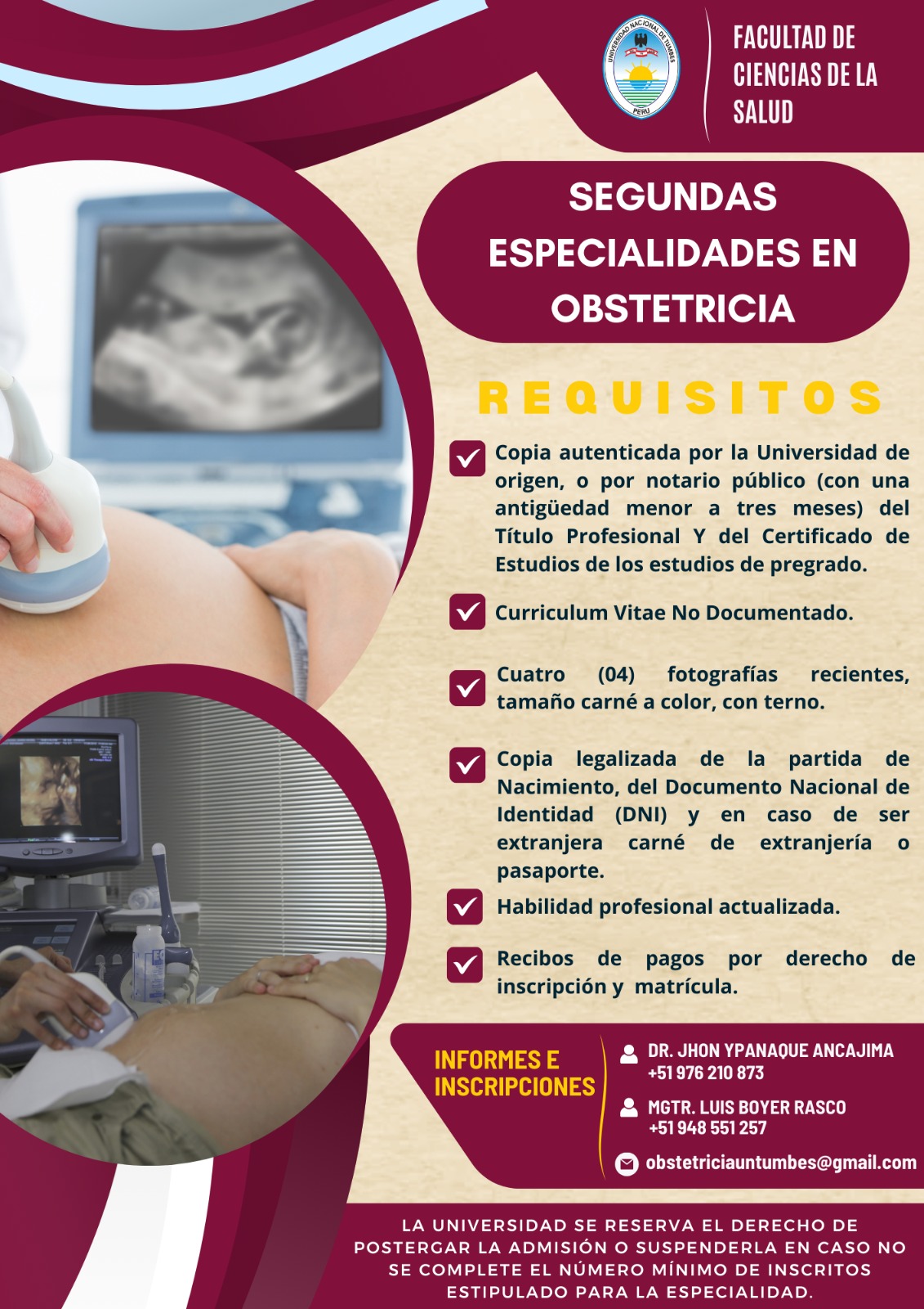 Segunda especialidad en Obstetricia